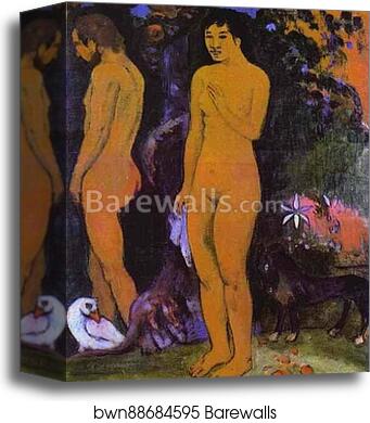 Adam and Eve by Paul Gauguin, Canvas Print