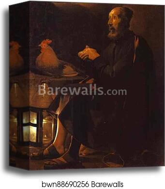 The Tears of St. Peter by Georges De La Tour, Canvas Print
