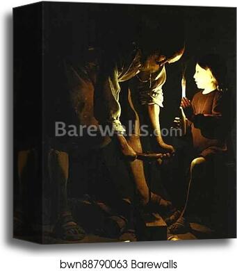 St. Joseph, the Carpenter by Georges De La Tour, Canvas Print St. Joseph, the Carpenter by Georges De La Tour, Canvas Print
