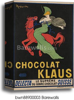 Chocolat Klaus by Leonetto Cappiello, Canvas Print