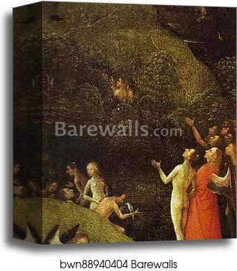 Terrestrial Paradise by Hieronymus Bosch, Canvas Print