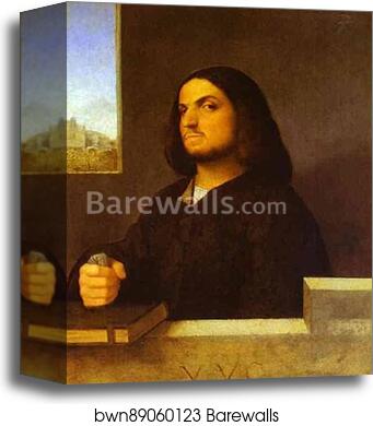 Portrait of a Venetian Gentleman by Giorgione, Canvas Print Portrait of a Venetian Gentleman by Giorgione, Canvas Print