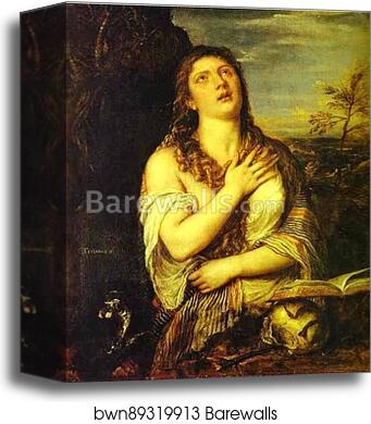Penitent St. Mary Magdalene by Titian, Canvas Print