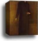 Brown and Gold (Self-Portrait) by James Abbott Mcneill Whistler, Canvas Print