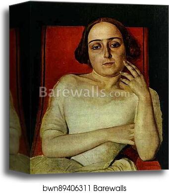 Portrait of Vittoria Marini by Alexander Ivanov, Canvas Print Portrait of Vittoria Marini by Alexander Ivanov, Canvas Print