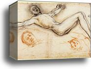 Study of the Nailing of Christ to the Cross by Jacopo Carrucci, Known As Pontormo, Canvas Print