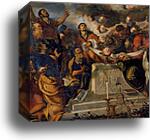 Assumption of the Virgin. Detail by Jacopo Robusti, Called Tintoretto, Canvas Print