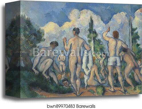 Bathers by Paul Cézanne, Canvas Print