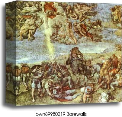 Conversion of Saint Paul by Michelangelo, Canvas Print