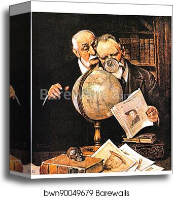 Settling an Argument by Norman Rockwell, Canvas Print