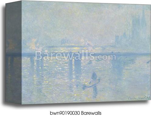 Charing Cross Bridge by Claude Monet, Canvas Print