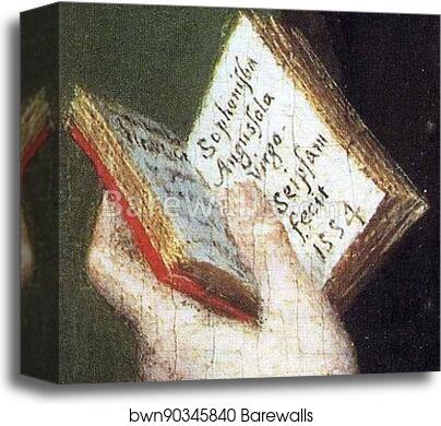 Self-Portrait. Detail by Sofonisba Anguissola, Canvas Print Self-Portrait. Detail by Sofonisba Anguissola, Canvas Print