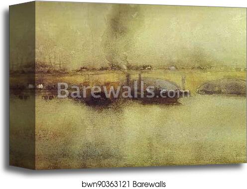 London Bridge by James Abbott Mcneill Whistler, Canvas Print