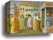 Healing of a Cripple and the Raising of Tabitha by Masolino Da Panicale, Canvas Print