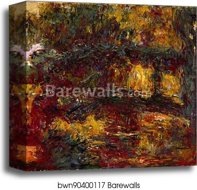The Japanese Footbridge, Giverny by Claude Monet, Canvas Print