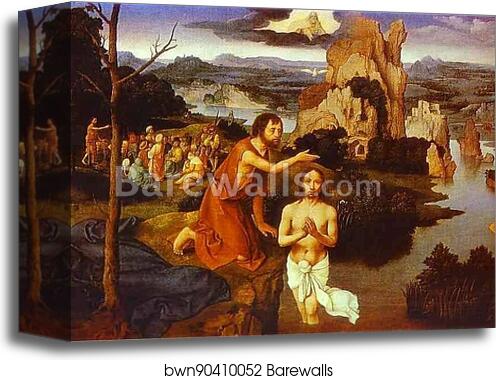 The Baptism of Christ by Joahim Patinir, Canvas Print