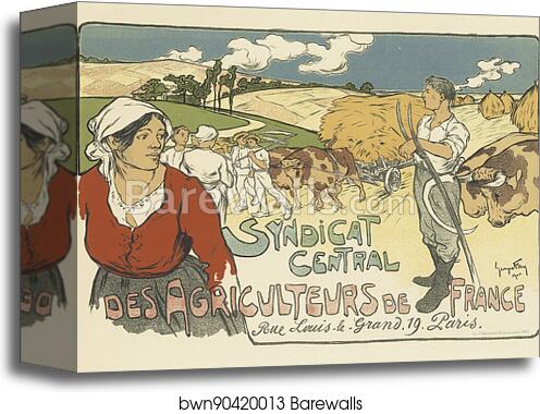 Syndicat central des Agriculteurs de France by Georges Fay, Canvas Print