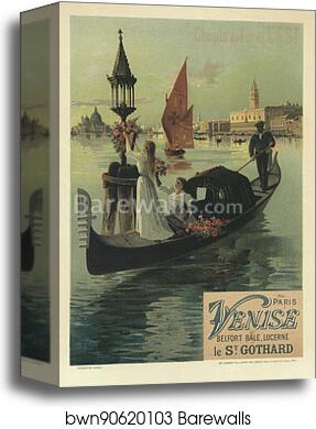 La Compagnie de l'Est : "Venise" by Hugo D'Alesi, Canvas Print