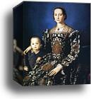 Portrait of Eleonora of Toledo with Her Son Giovanni by Agnolo Bronzino, Canvas Print