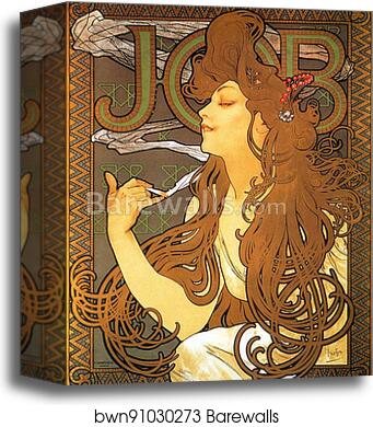 Job by Alphonse Mucha, Canvas Print