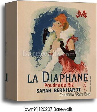La Diaphane by Jules Chéret, Canvas Print