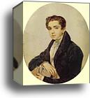 Portrait of the Artist Prince G. G. Gagarin by Karl Brulloff, Canvas Print