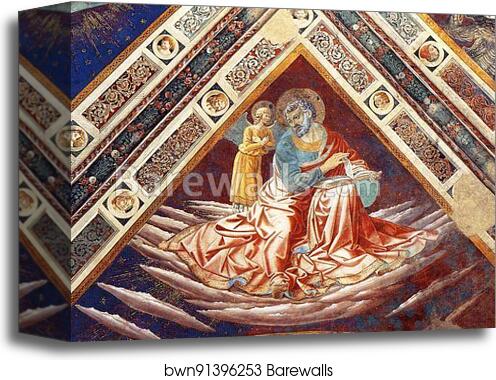St. Luke. The Four Evangelists by Benozzo Gozzoli, Canvas Print St. Luke. The Four Evangelists by Benozzo Gozzoli, Canvas Print