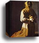 St. Francis Kneeling by Francisco De Zurbarán, Canvas Print