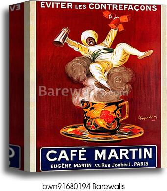 Café Martin by Leonetto Cappiello, Canvas Print