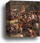 Crucifixion. Detail by Jacopo Robusti, Called Tintoretto, Canvas Print