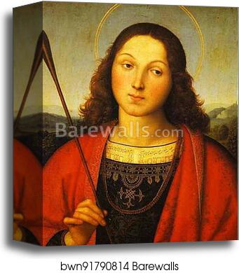 St. Sebastian by Raphael, Canvas Print