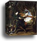 The Archers. Colonel Acland and Lord Sydney by Sir Joshua Reynolds, Canvas Print