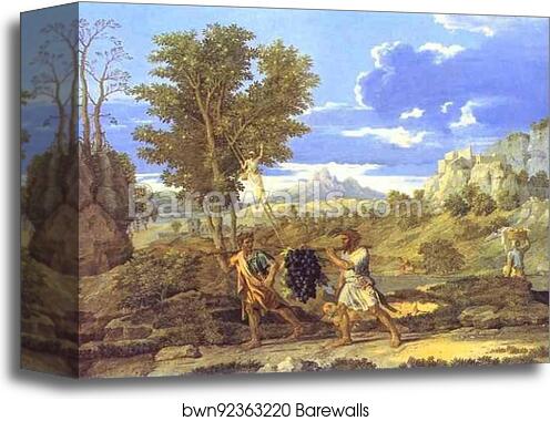 Autumn. The Grapes from the Promised Land by Nicolas Poussin, Canvas Print Autumn. The Grapes from the Promised Land by Nicolas Poussin, Canvas Print