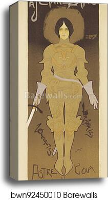 Le Magasin de Nouveautés "A Jeanne d'Arc", à Carcassonne by Georges De Feure, Canvas Print