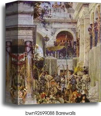Spring by Sir Lawrence Alma-Tadema, Canvas Print