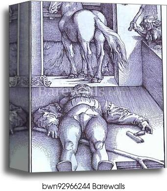 The Bewitched Groom by Hans Baldung, Called Grien, Canvas Print