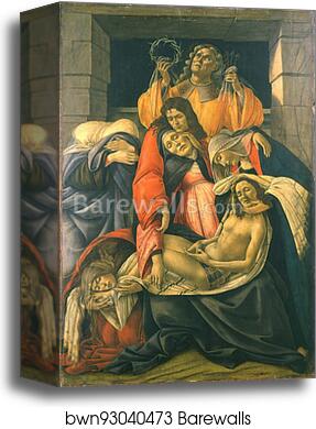 The Lamentation over the Dead Christ by Sandro Botticelli, Canvas Print The Lamentation over the Dead Christ by Sandro Botticelli, Canvas Print
