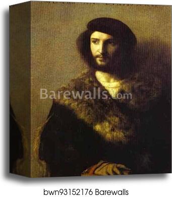 Portrait of a Man by Titian, Canvas Print