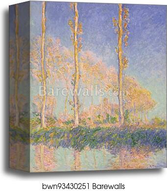 Poplars by Claude Monet, Canvas Print