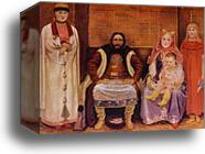 A Merchant Family in the XVII century by Andrey Ryabushkin, Canvas Print