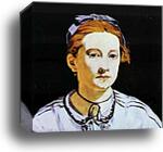 Portrait of Victorine Meurent by Edouard Manet, Canvas Print