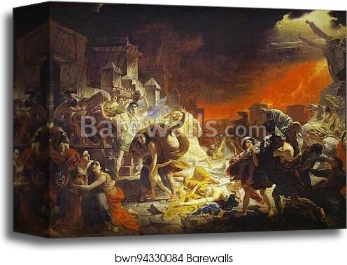 The Last Day of Pompeii by Karl Brulloff, Canvas Print