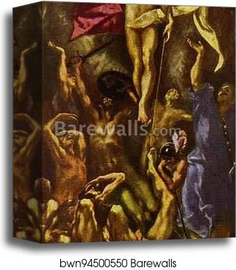 The Resurrection by El Greco, Canvas Print