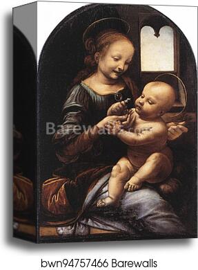 Benois Madonna by Leonardo Da Vinci, Canvas Print