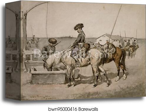 An Amoor Cossack by Frederic Remington, Canvas Print