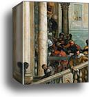 Feast in the House of Levi. Detail by Paolo Veronese, Canvas Print