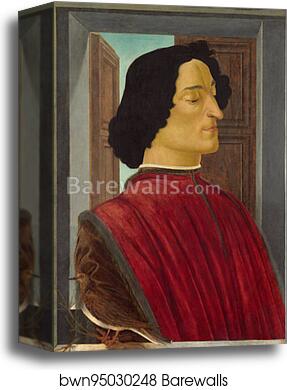 Giuliano de' Medici by Sandro Botticelli, Canvas Print