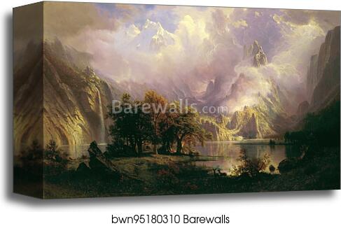 Rocky Mountain Landscape by Albert Bierstadt, Canvas Print Rocky Mountain Landscape by Albert Bierstadt, Canvas Print