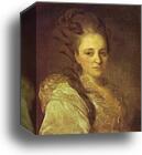 Portrait of V. A. Obreskova by Fedor Rokotov, Canvas Print