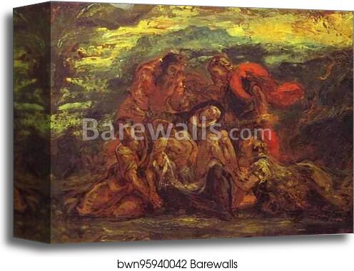 Pieta by Eugène Delacroix, Canvas Print